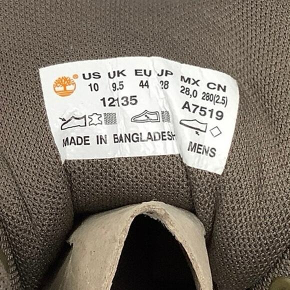 Timberland 10M Brown Full Grain White Ledge Waterproof Mid Hiker Boots P1-24 - Picture 7 of 9